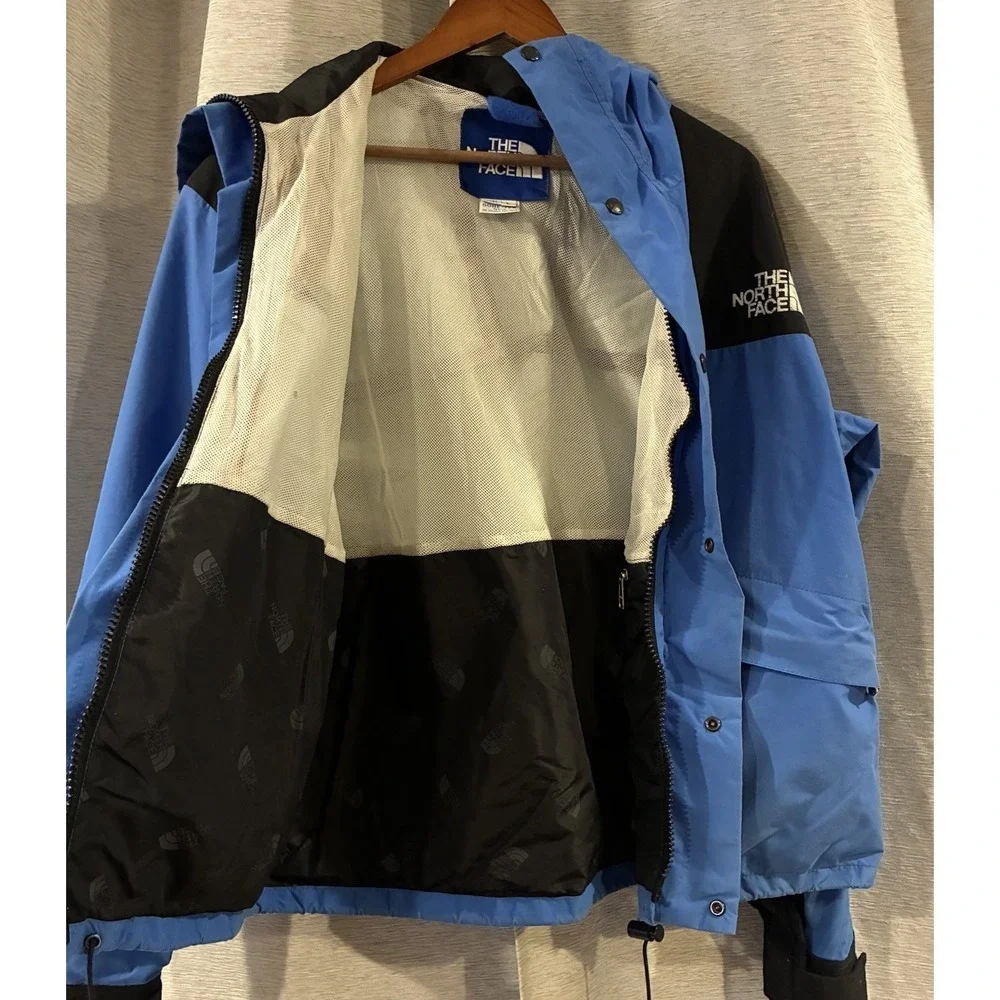 Vintage The North Face Jacket Mens Large Blue Black Mountain Guide Gore-Tex 90's